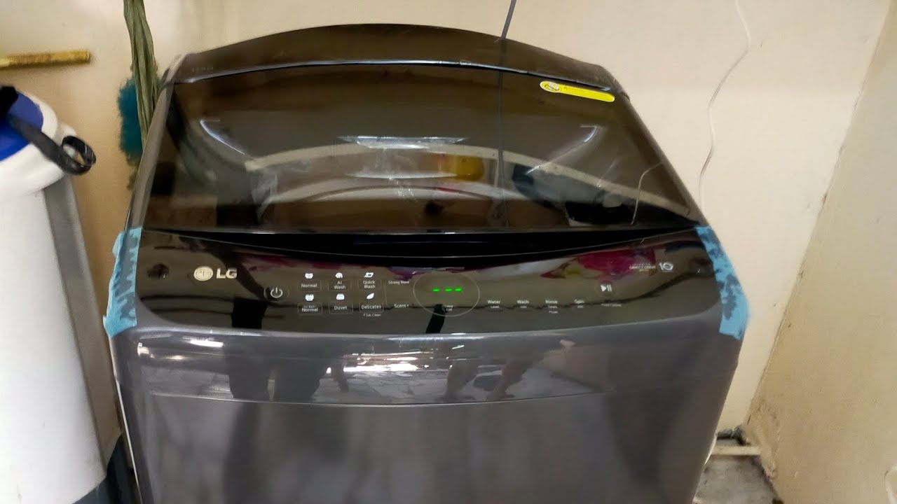 LG WASHING MACHINE TOPLOADER MODEL:TV2517DV3B. 17KG WITH (AI WASH & SCENT+) DEMO (TAGALOG VERSION)