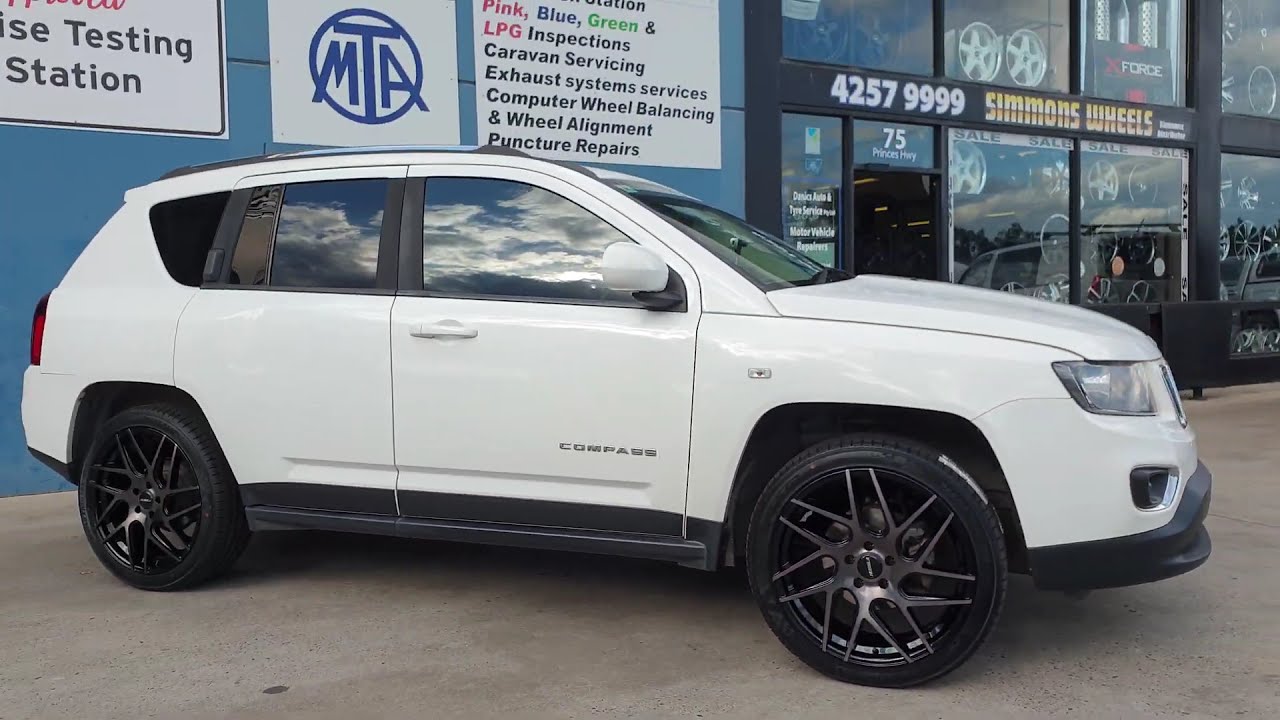 Jeep Compass fitted with Hussla Wheels Savage rims walk around.