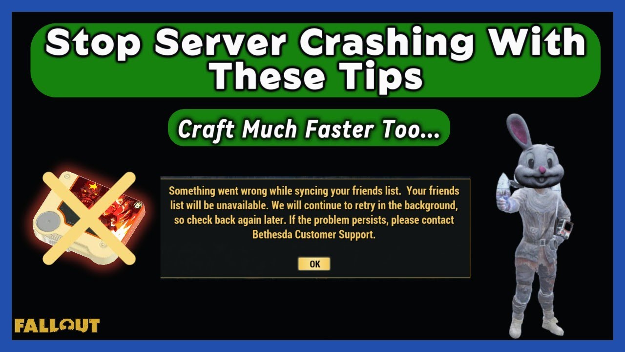 Try These Tips To Stop Server Crashing And Craft Faster In Fallout 76...