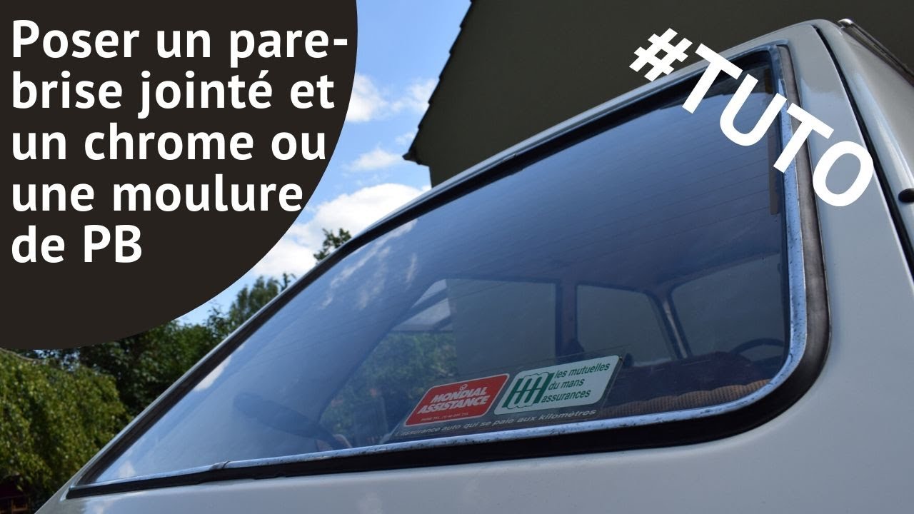 ✔ Monter un Vieux Pare-Brise Jointé à la Ficelle avec son Chrome ou sa Moulure  👌😉