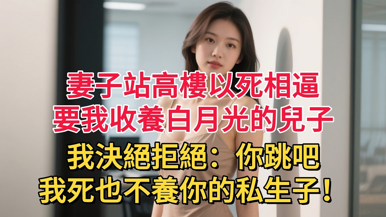 妻子站高樓以死相逼，要我收養白月光的兒子，我決絕拒絕：你跳吧，我死也不養你的私生子！