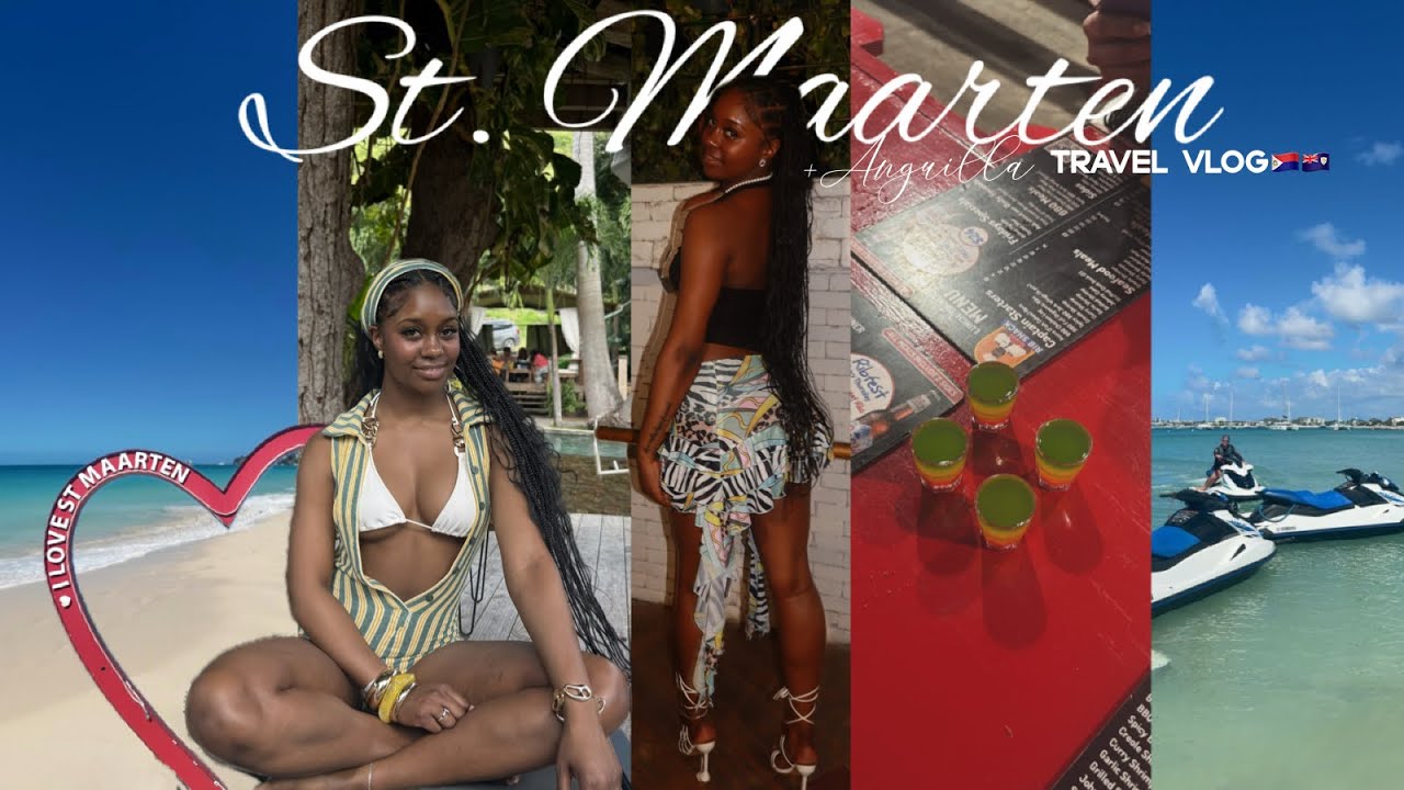ST. MAARTEN TRAVEL VLOG | Country Club, Night Life, Jet Skis, Anguilla Beach Day & More🌴🇸🇽🇦🇮☀️