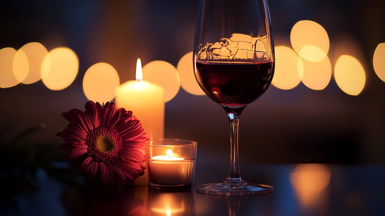 Crimson Evenings  🌹 | A Candlelit Night of Love, Wine & Romantic Music