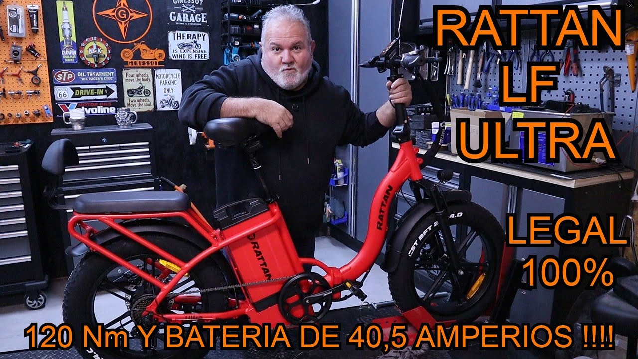 RATTAN LF ULTRA PLEGABLE / BICICLETA LEGAL  , 120Nm Y BATERIA DE 40,5 AMPERIOS !!  / GINESSOT