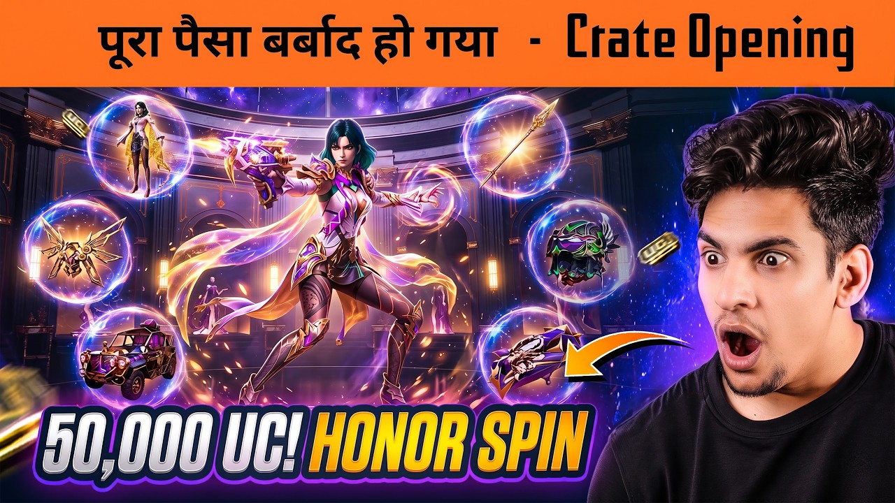 FREE ULTIMATE SUIT TRICK?! 🔥 NEW HONOR SPIN DUAL FORM ULTIMATE SUIT & LVL 8 UZI CRATE OPENING BGMI