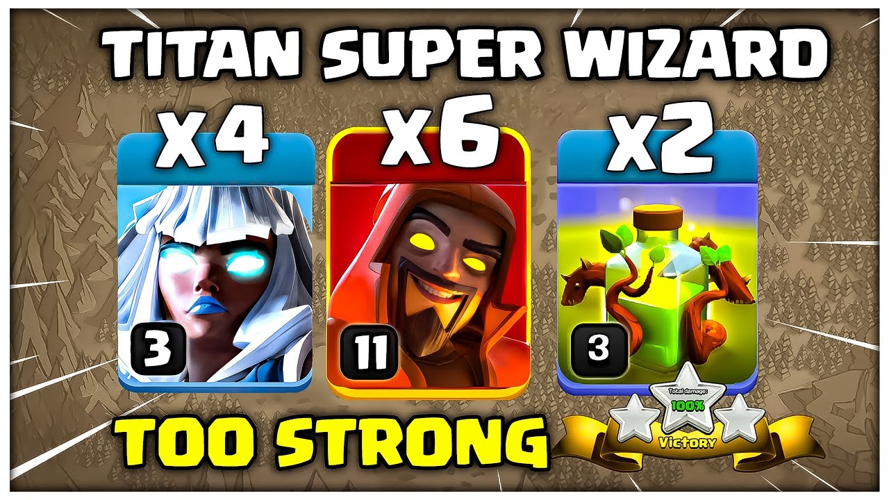 Electro Titan Super Wizards are TOO STRONG!! TH15 Attack Strategy in Clash of Clans