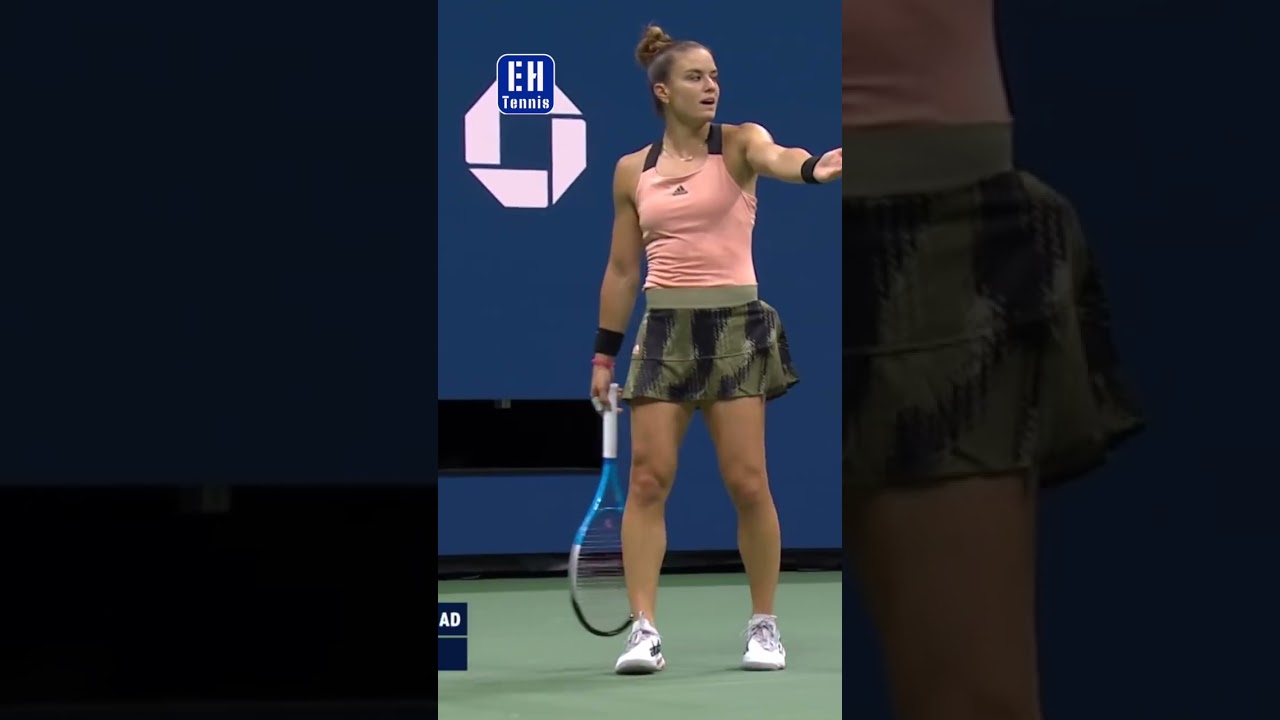 Unexpected Comedy: Raducanu vs Sakkari and Their Funny Reactions! #olympics #sports  #usopen