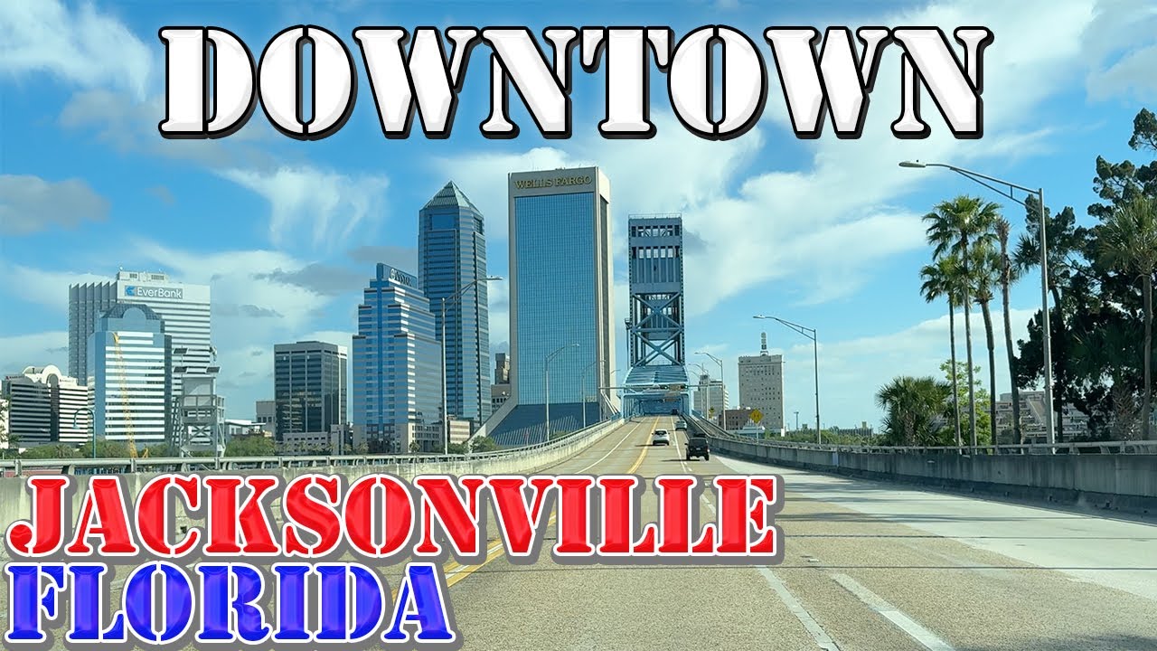 Jacksonville - Florida - 4K Downtown Drive