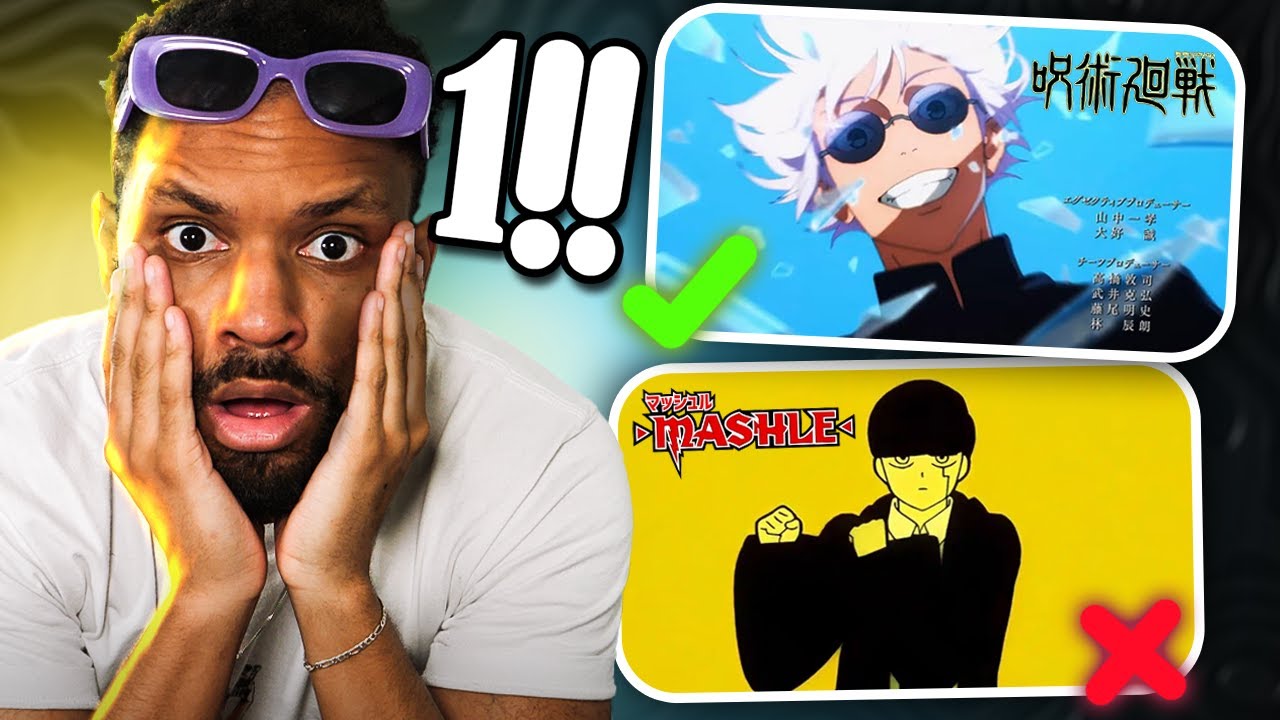 VOUS POUVEZ GARDER QUE UN SEUL OPENING ANIME !