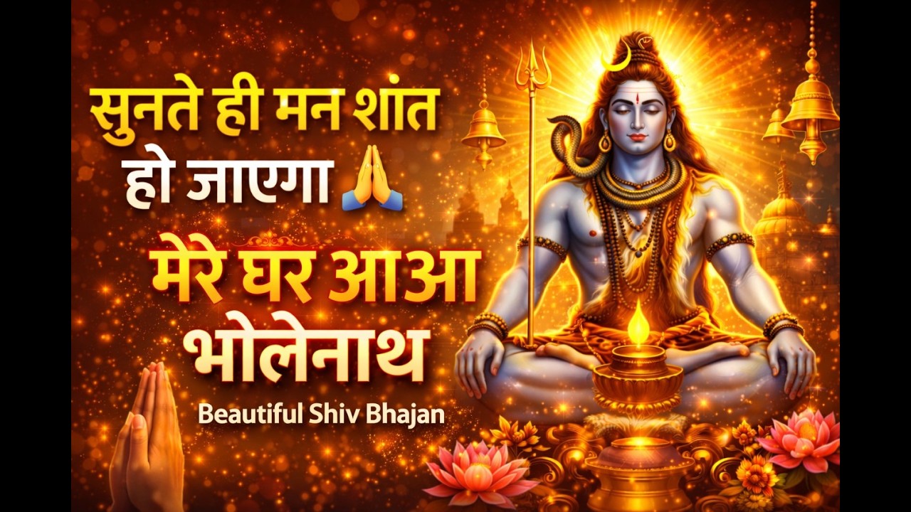 सुनते ही मन शांत हो जाएगा 🙏 मेरे घर आओ भोलेनाथ | Beautiful Shiv Bhajan
