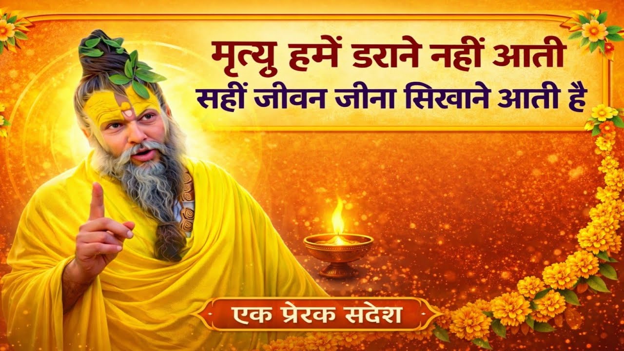 मृत्यु हमें डराने नहीं आती सही जीवन जीना सिखाने आती है Motivational Speech Video Satya Gyanwani 