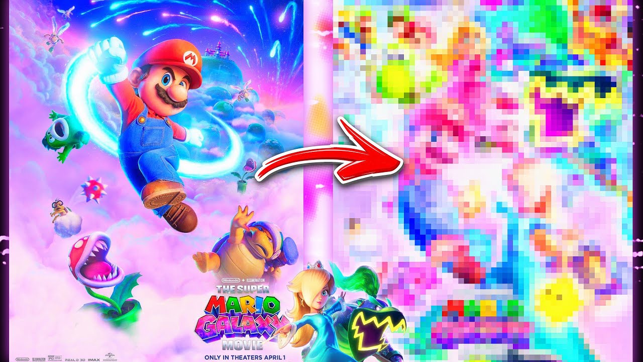 I Made this SUPER MARIO GALAXY Movie POSTER 100x BETTER! 