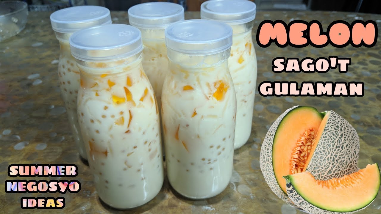 MELON SAGO'T GULAMAN DRINK IN A BOTTLE| HOW TO MAKE MELON SAGO AT GULAMAN DRINK| SUMMER NEGOSYO IDEA