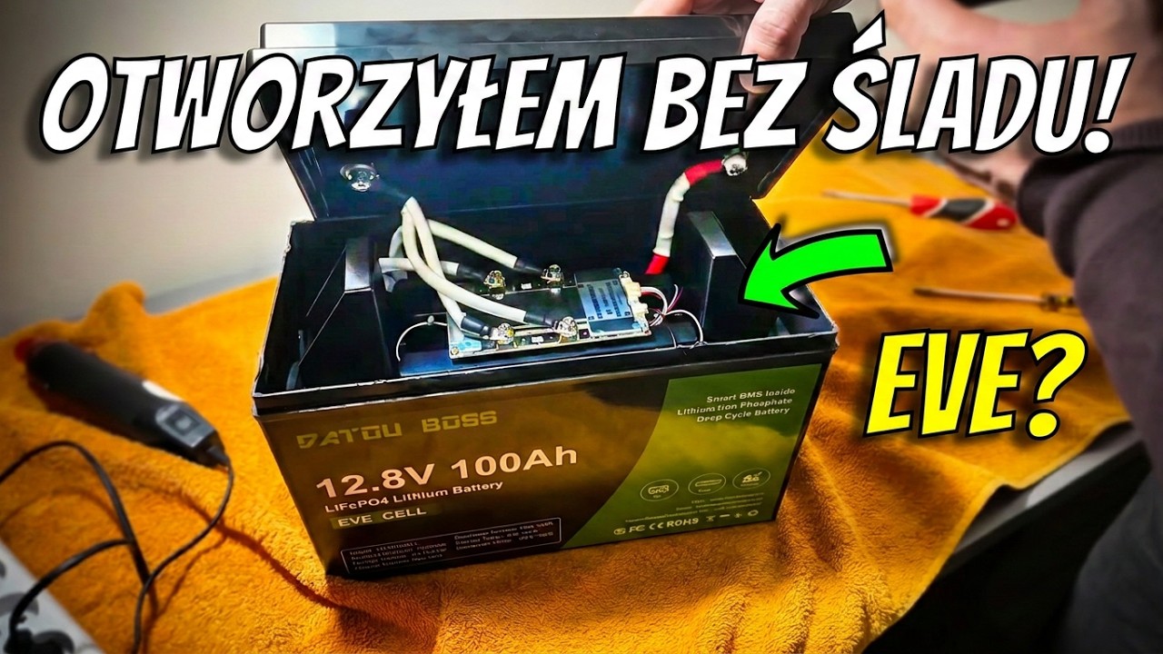 Tego się nie spodziewałem! Test LiFePO4 EVE 12V 100Ah Datouboss