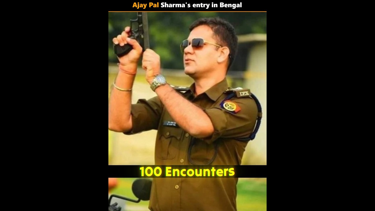 Bengal में Ajay Pal Sharma की entry 😲 #bengal #ajaypalsharma #encounterspecialist #trending
