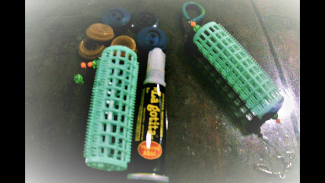 Como hacer un RULERO CEBADOR de PESCA con BOTONES Y RULEROS