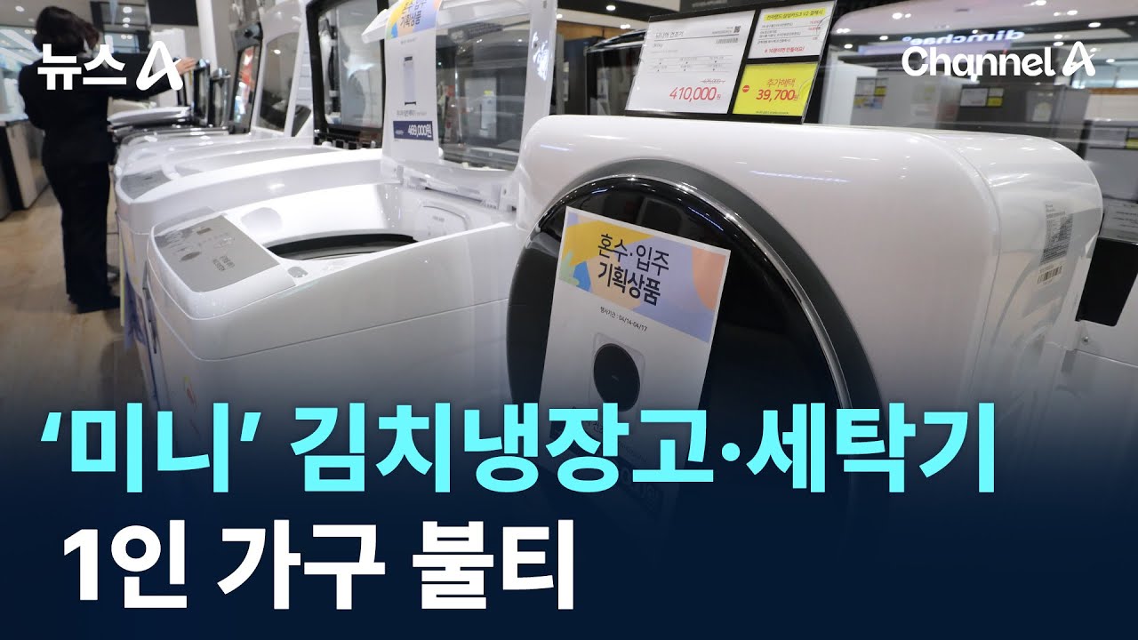 김치냉장고도 세탁기도 미니&hellip;1인 가구 불티 / 채널A / 뉴스A