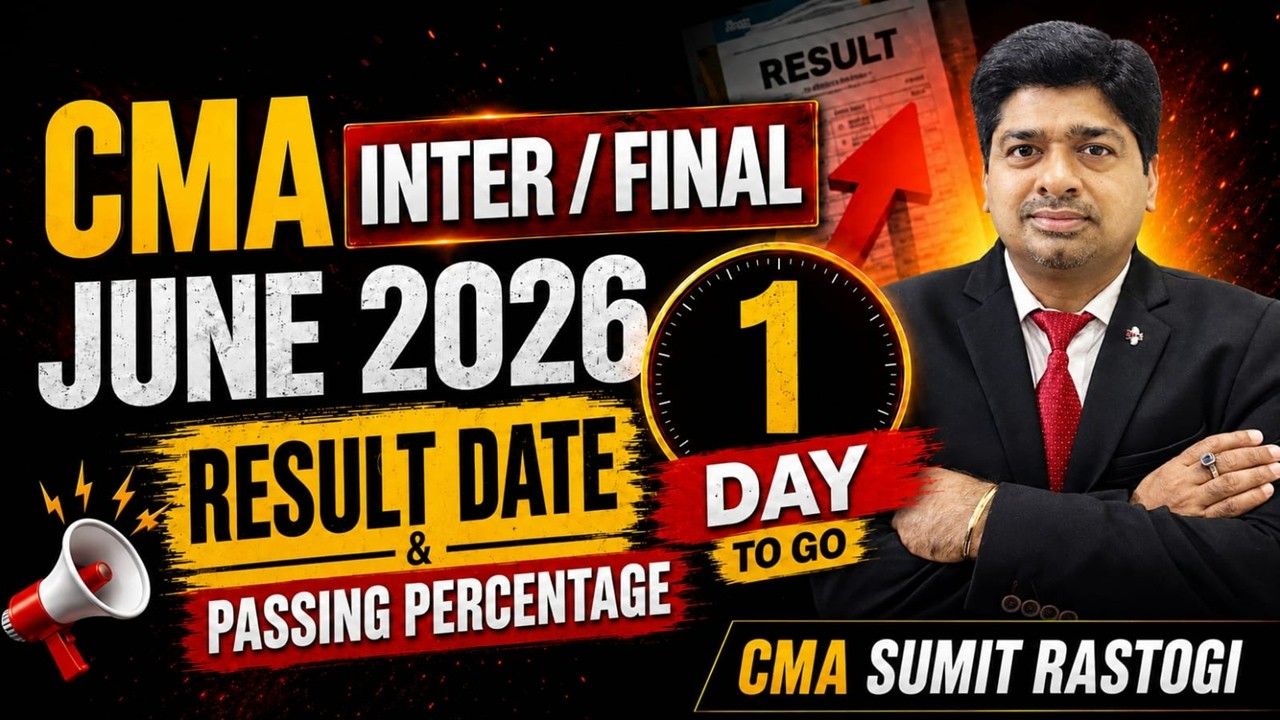 CMA Inter/Final Result 2026 BIG UPDATE 🔥 Result Date? Expected Passing %