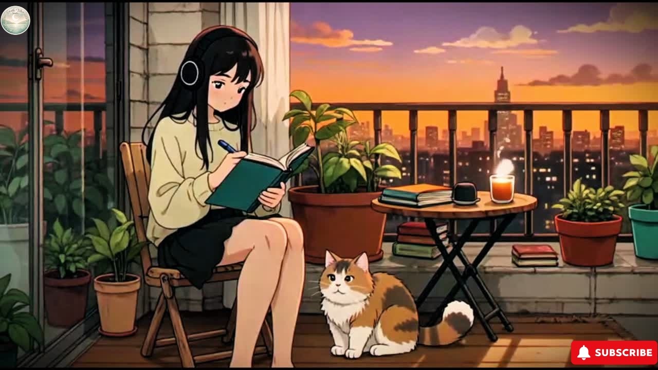 🌇 Quiet Balcony Study Session — Evening Lofi Beats