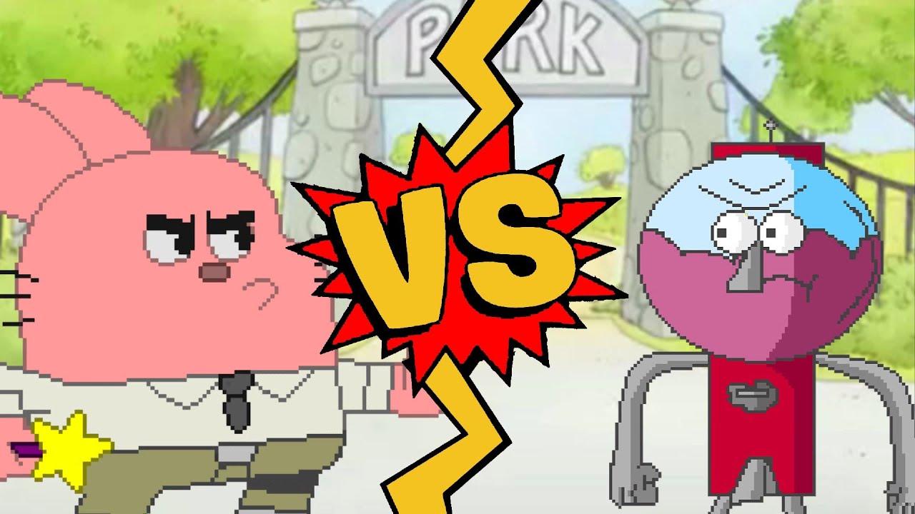 M.U.G.E.N. Battles | Richard Watterson vs Benson | The Amazing World of Gumball vs Regular Show
