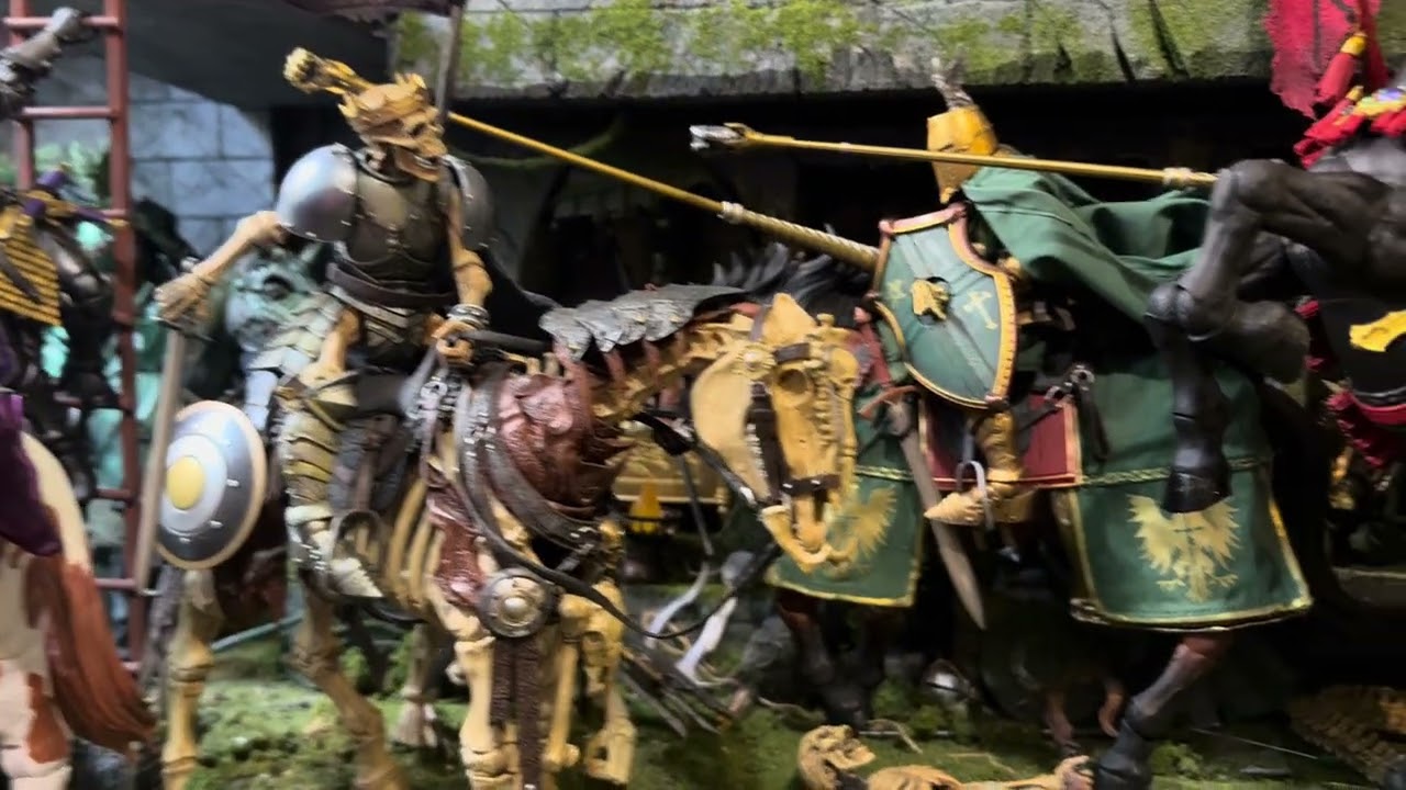 Mythic Legions horses… checking out the new unicorn! #actionfigure #mythiclegions #art #knights 