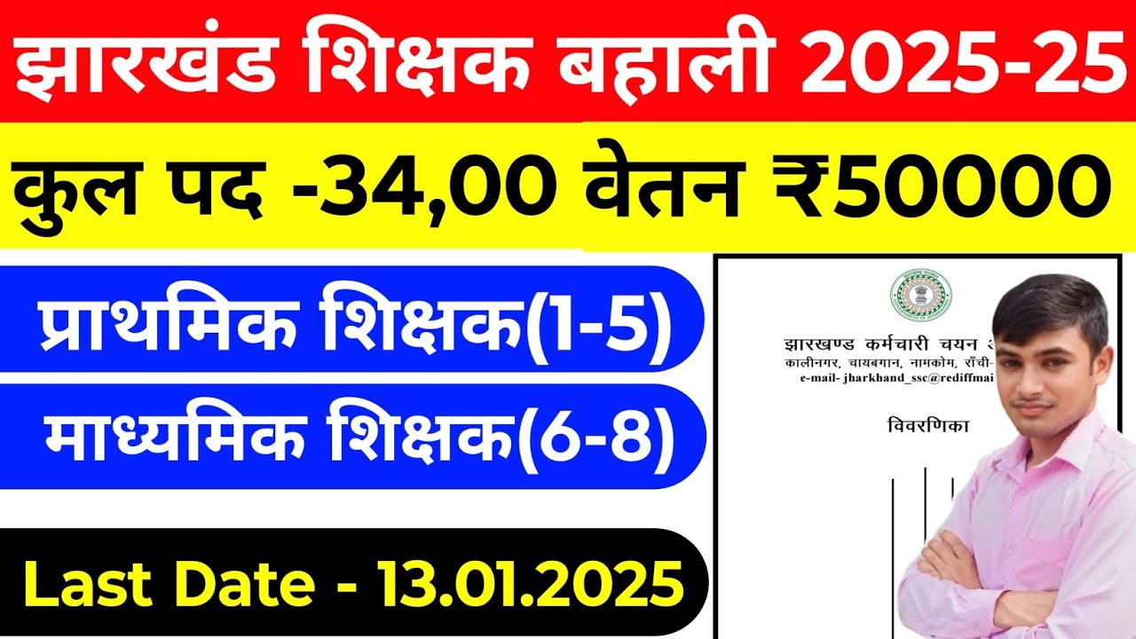 #Jharkhand teacher vacancy 2026 #Jharkhand special teacher vecancy #Jharkhand shikshak bahali 2025
