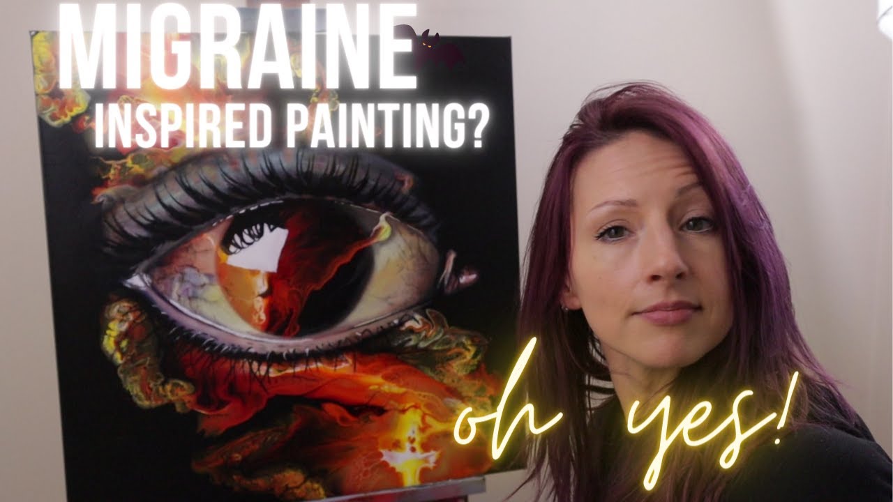 Migraine Inspired Painting// Transforming suffering into a creative force!!!