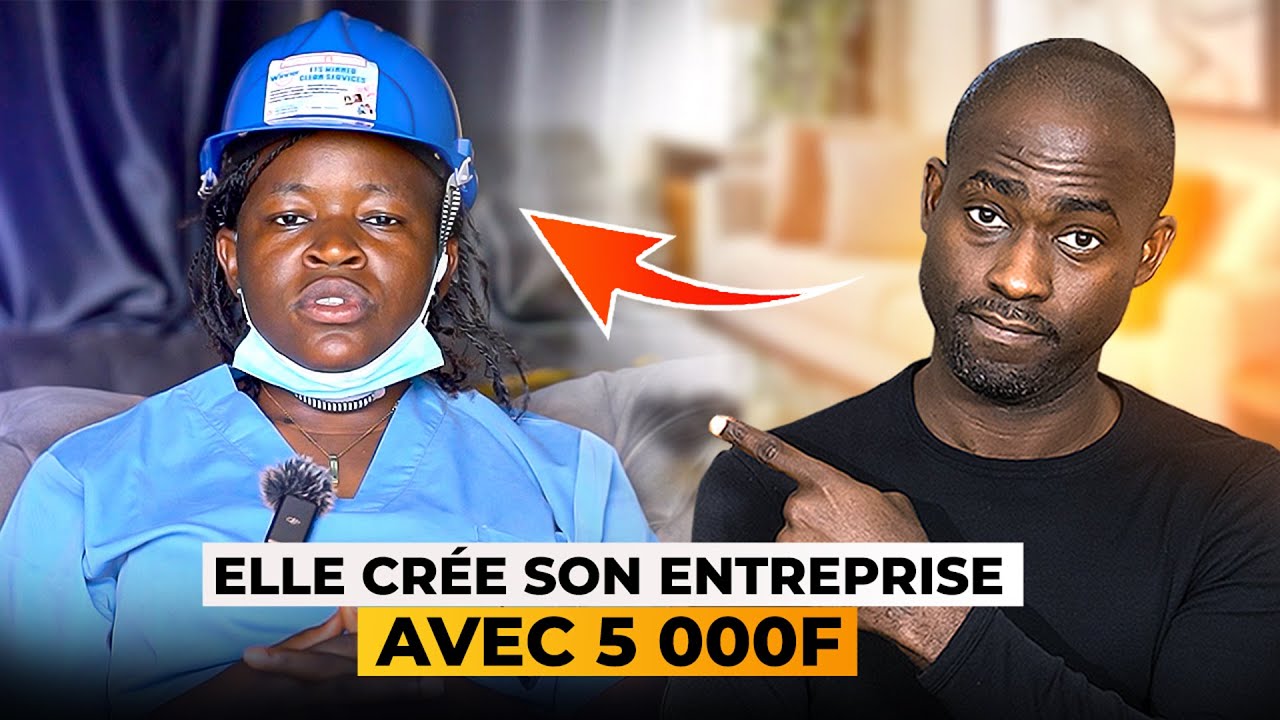 Avec son BAC, et 5000F, elle crée son entreprise de ménage