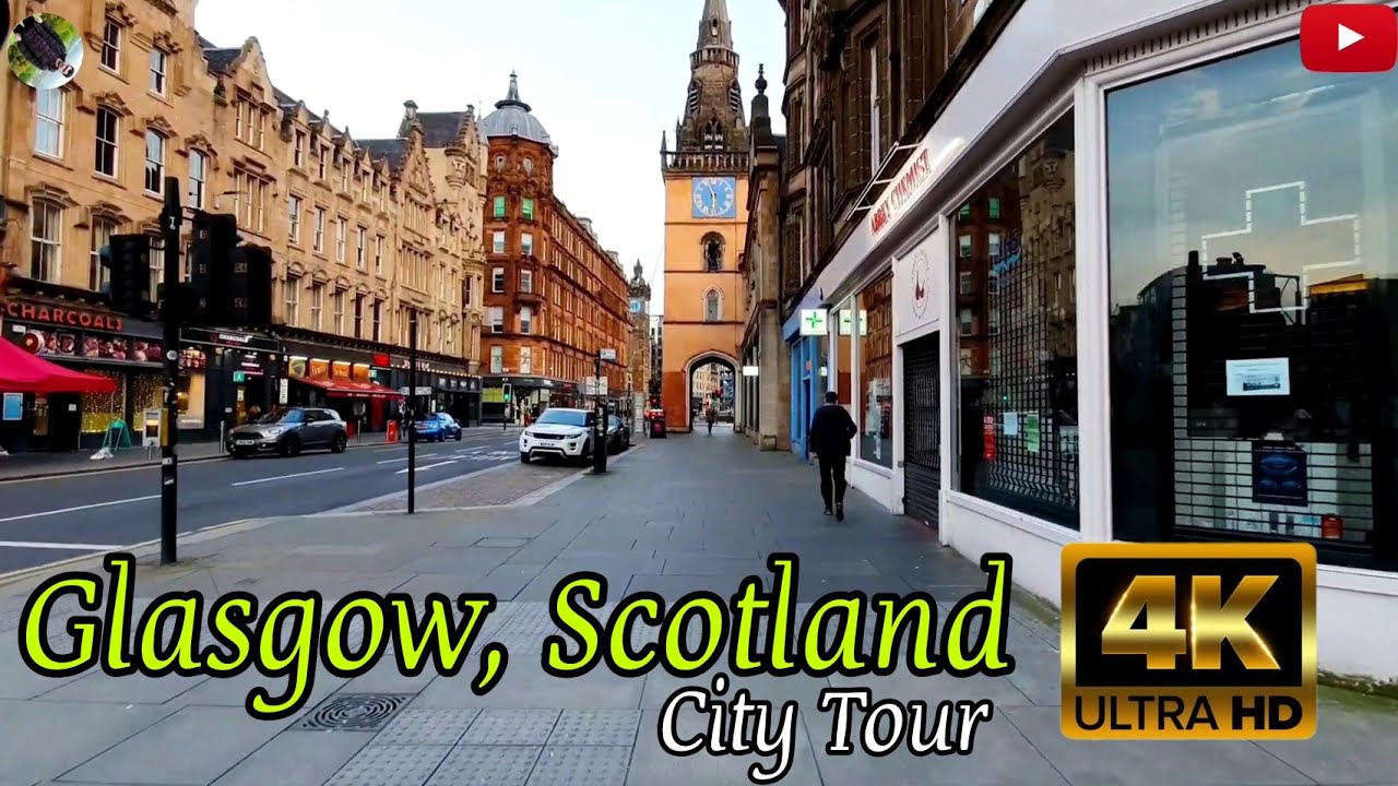 Glasgow Walking Tour 4K | City of Scotland | Glasgow Walking Tour 4k #glasgow #scotland #uk