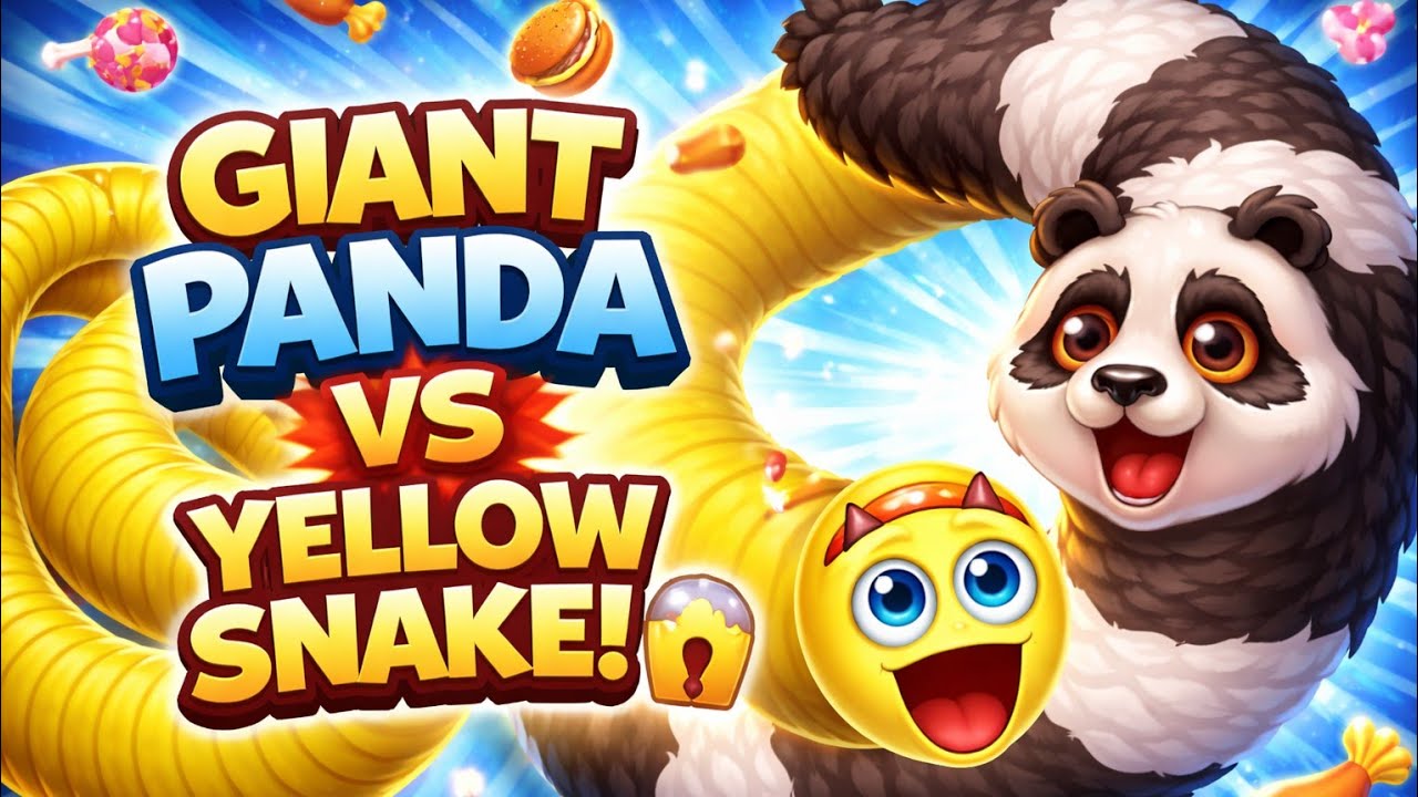 Can Yellow Snake Beat Giant Panda? 🐍🔥 #HeroWersKING
