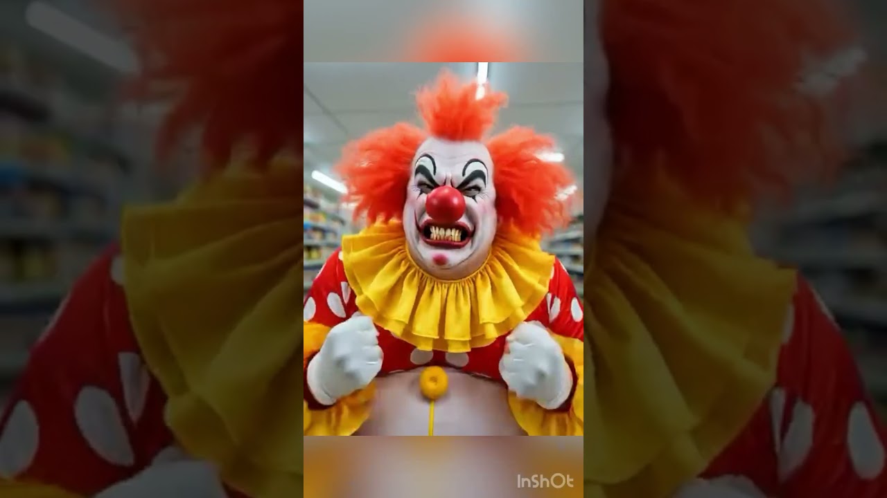 NIGHTMARE CLOWN DESTROYS SUPERMARKET CHECKOUT! 🤡💥 