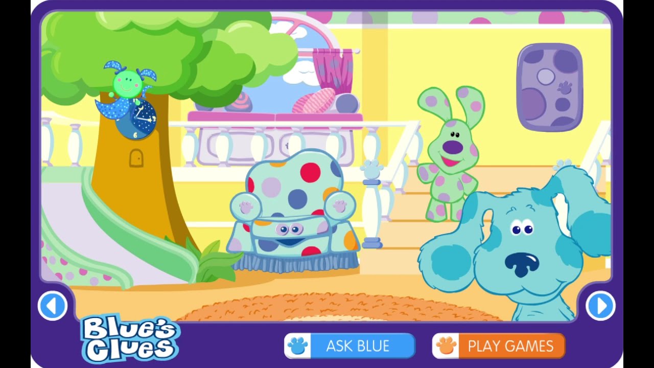 Blue's Clues: Blue's Room - Old Flash Games