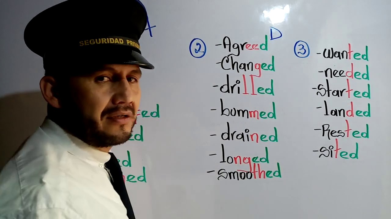 Imperdible pronunciación ED - pasado simple de los verbos regulares.
