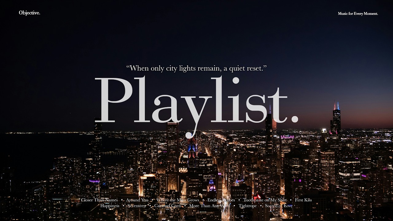 [Playlist] 도시의 불빛만 남은 밤, 마음을 정리하는 공부 플레이리스트 📖 ｜ 공부할 때 듣는 감성 팝송 모음