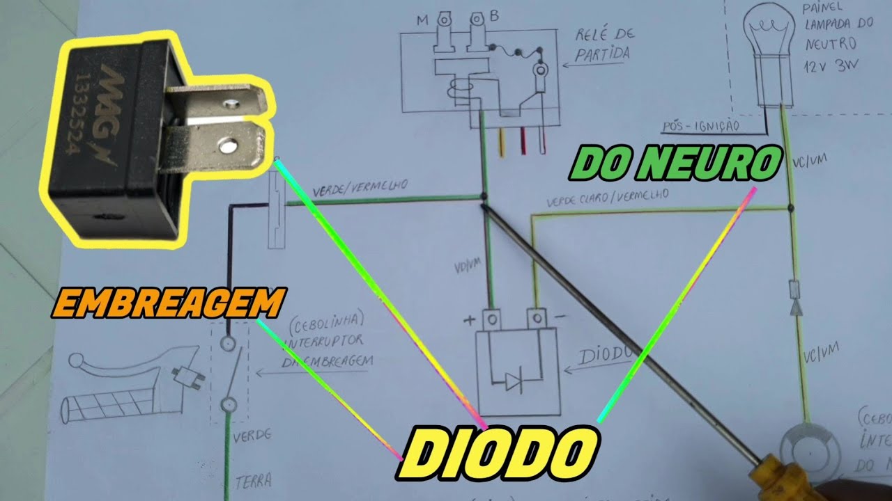 DIODO retificador do Neutro e embreagem| para que serve| Qual função?