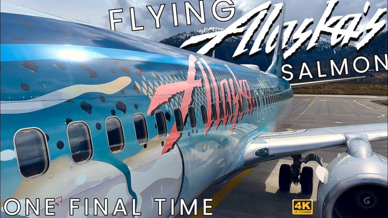[4K] – Alaska's Salmon Thirty Salmon Retirement Flight – Boeing 737-890 – AS65 – Milk Run – N559AS