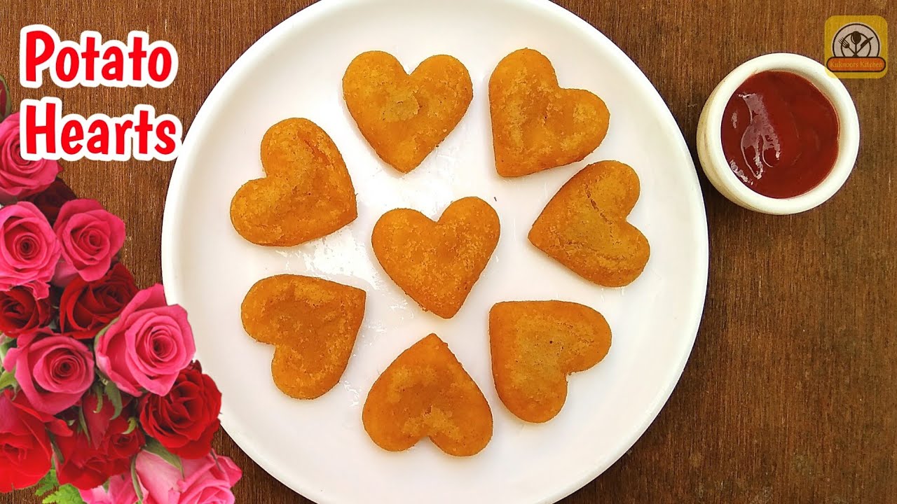 Valentine's Special Potato Hearts | Potato Hearts With Tips & Tricks | Crispy Potato Hearts