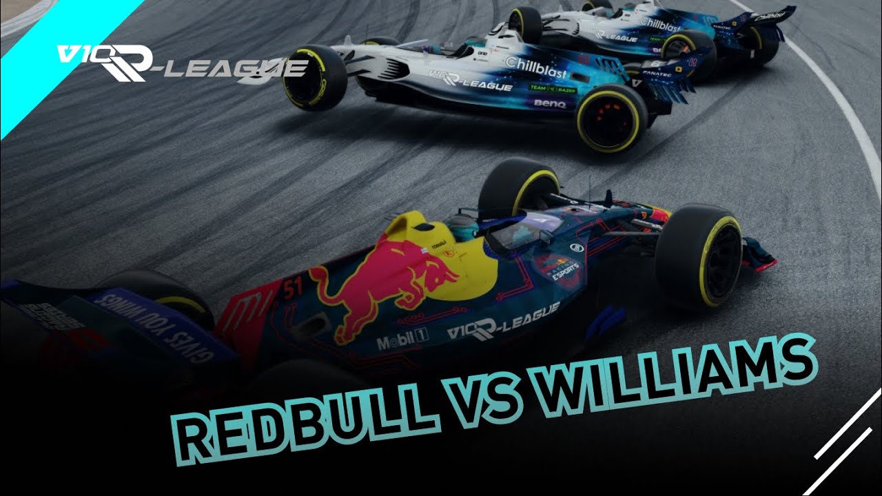 RED BULL VS WILLIAMS - V10 R-LEAGUE Laguna Seca HIGHLIGHTS!