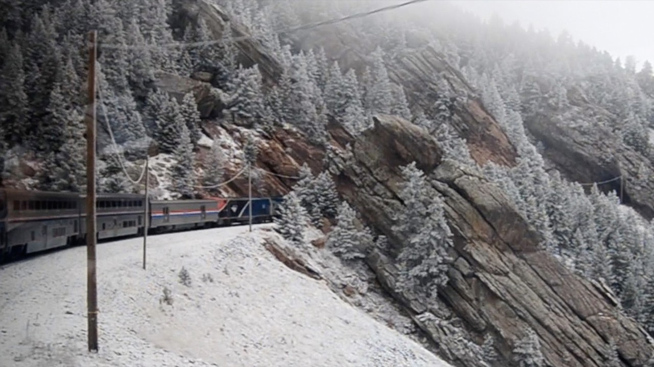 California Zephyr climbing Colorado's Front Range!