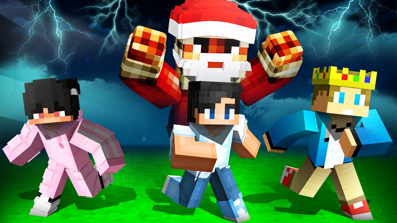 Minecraft, MUTTA Joulupukki JAHTAA MEITÄ?! w/ MrRockis & Applezzi