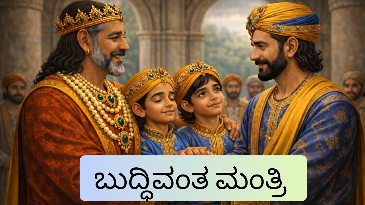 ಬುದ್ಧಿವಂತ ಮಂತ್ರಿ || The intelligent minister #kidsvideo #kannadastories #moralstories #storytime 