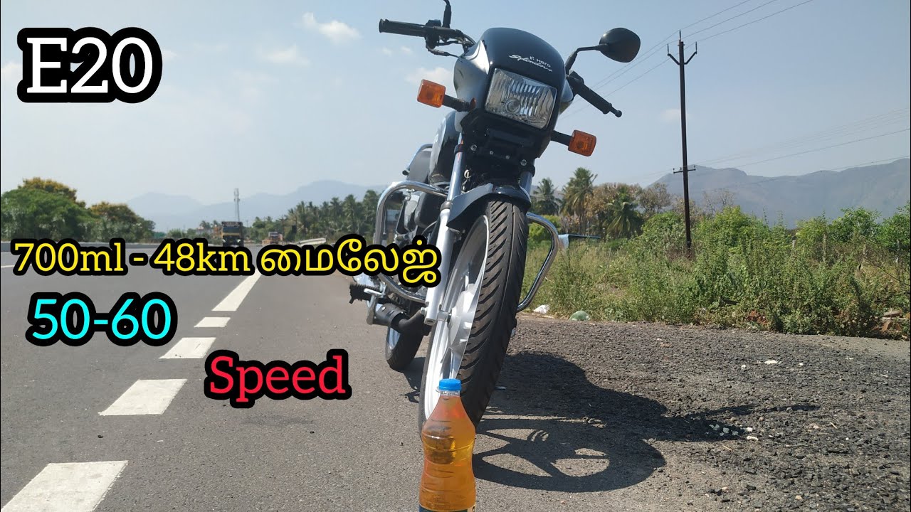 Hero Splendor Plus BS7 2023 Mileage Test🔥Tamil | E20 | 50-60 | 😱 Shocking Result