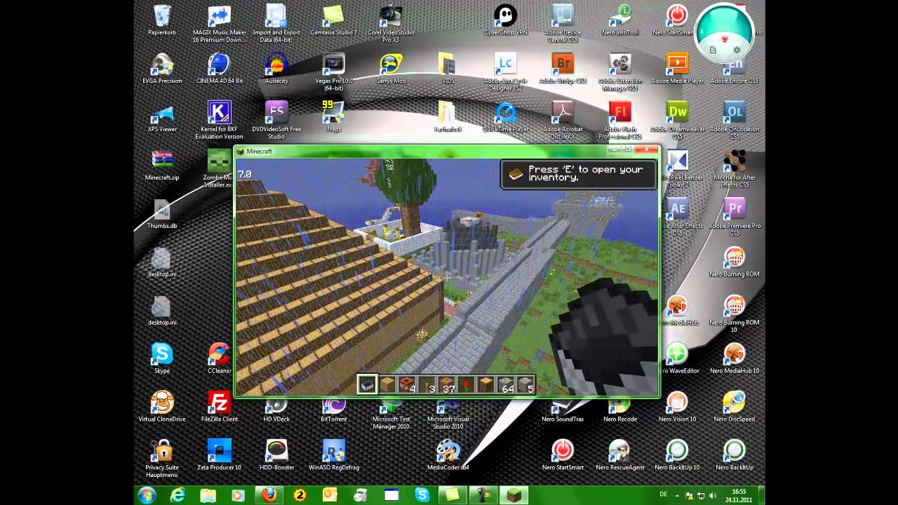 Minecraft 1.0 mit too many item,Name Changer, Bordercraft, Fly Mod, Bukkit Server