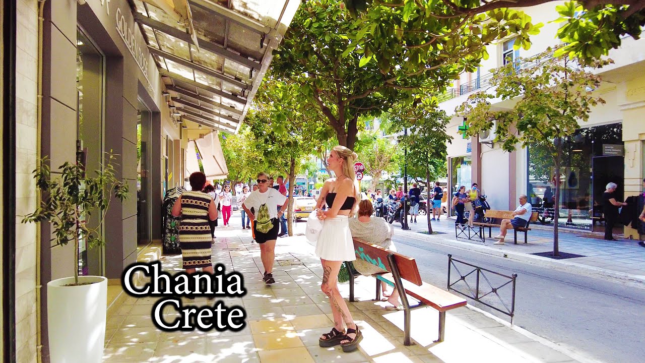🌞 What You DIDN’T Know About Chania, Crete in Summer! | 4K Walking Tour & Hidden Secrets 🚶‍♂️🔥
