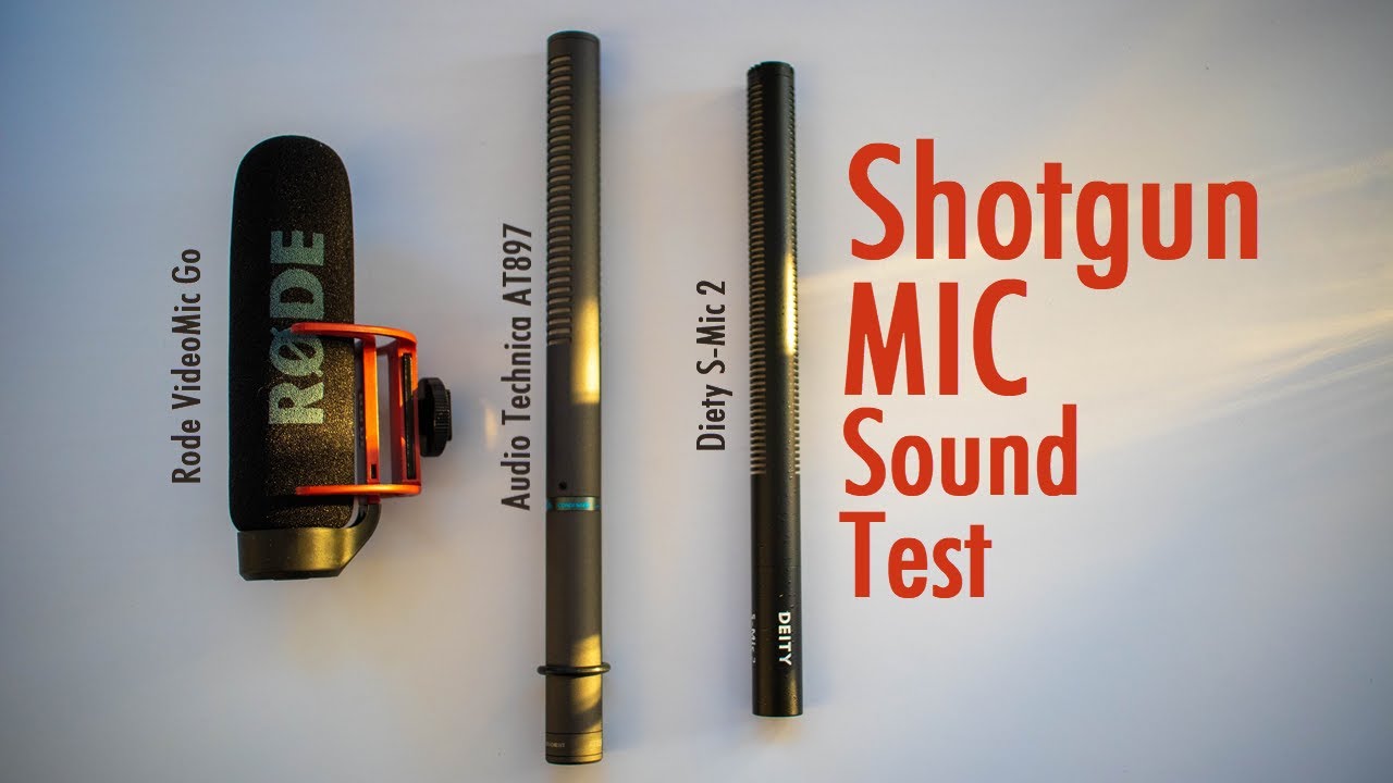 Звуковой тест направленного микрофона — сравнение AT897, S-Mic 2 и VideoMic Go