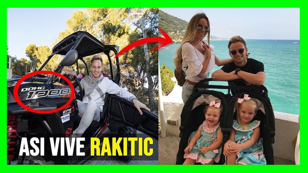 ASI VIVE IVAN RAKITIC CON SU LINDA ESPOSA E HIJAS, SU AUTO,SU MANSION ¿JUGÓ CON LA SELECCIÓN SUIZA?