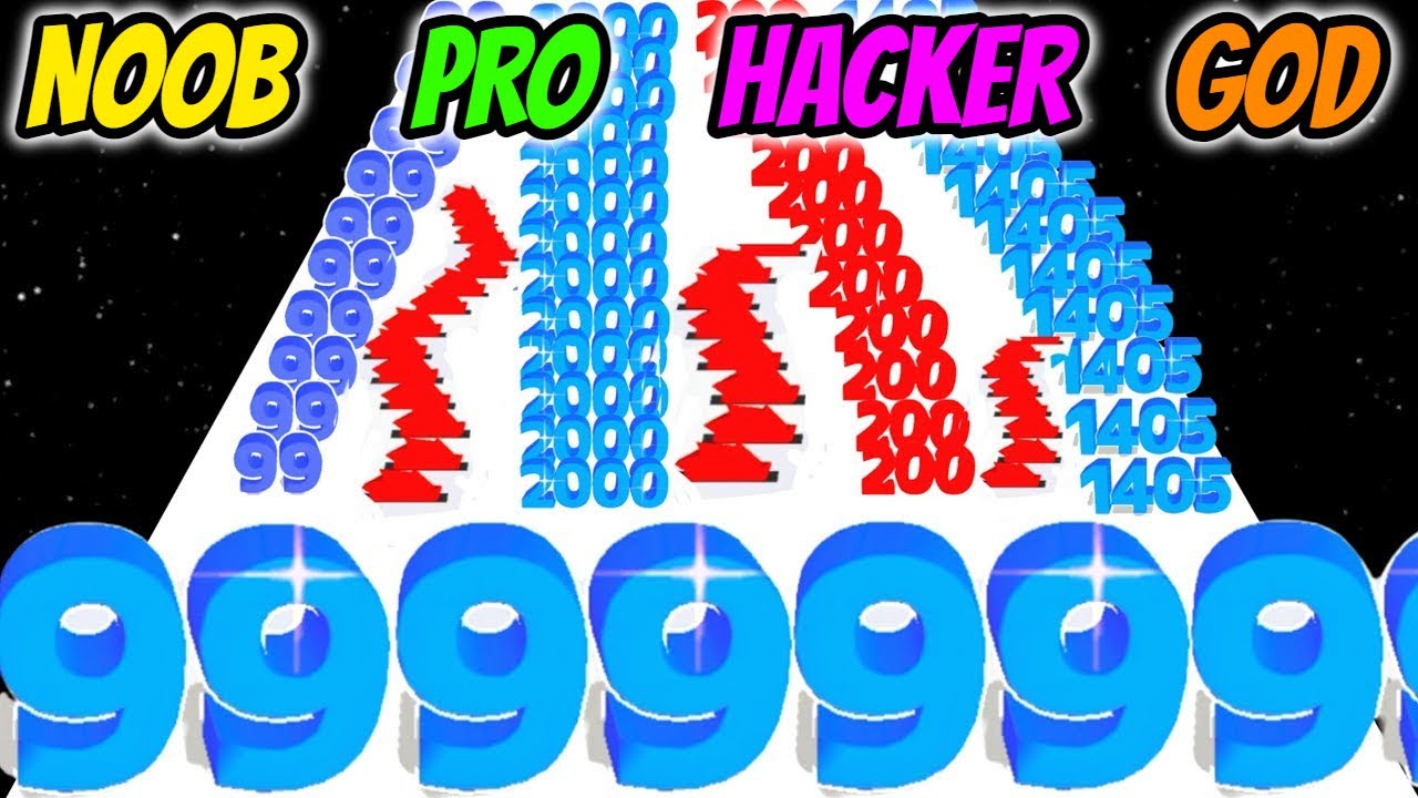 Number Master - NOOB vs PRO vs HACKER vs GOD