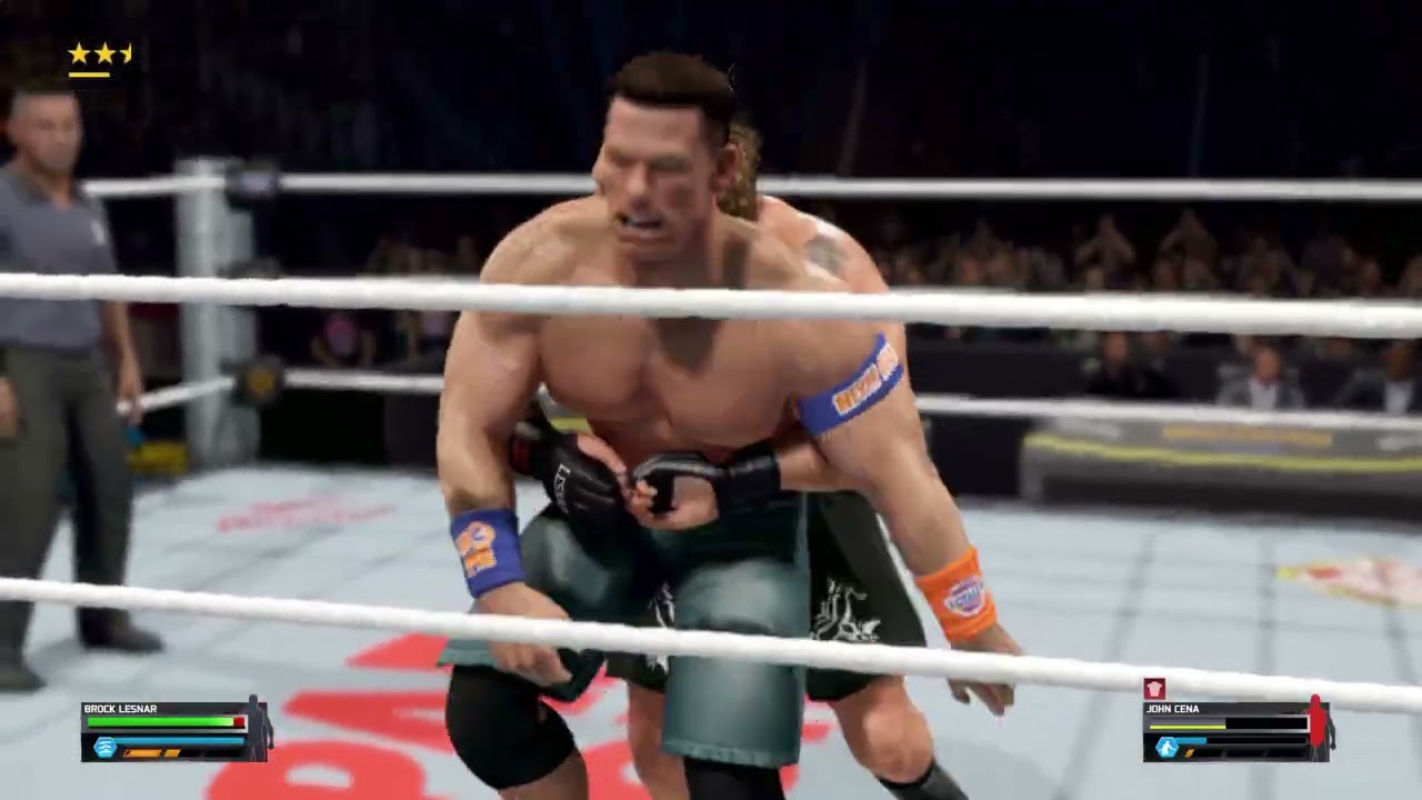 Wwe 2k25 Brock Lesnar  vs John Cena at Wrestlepaloozia 