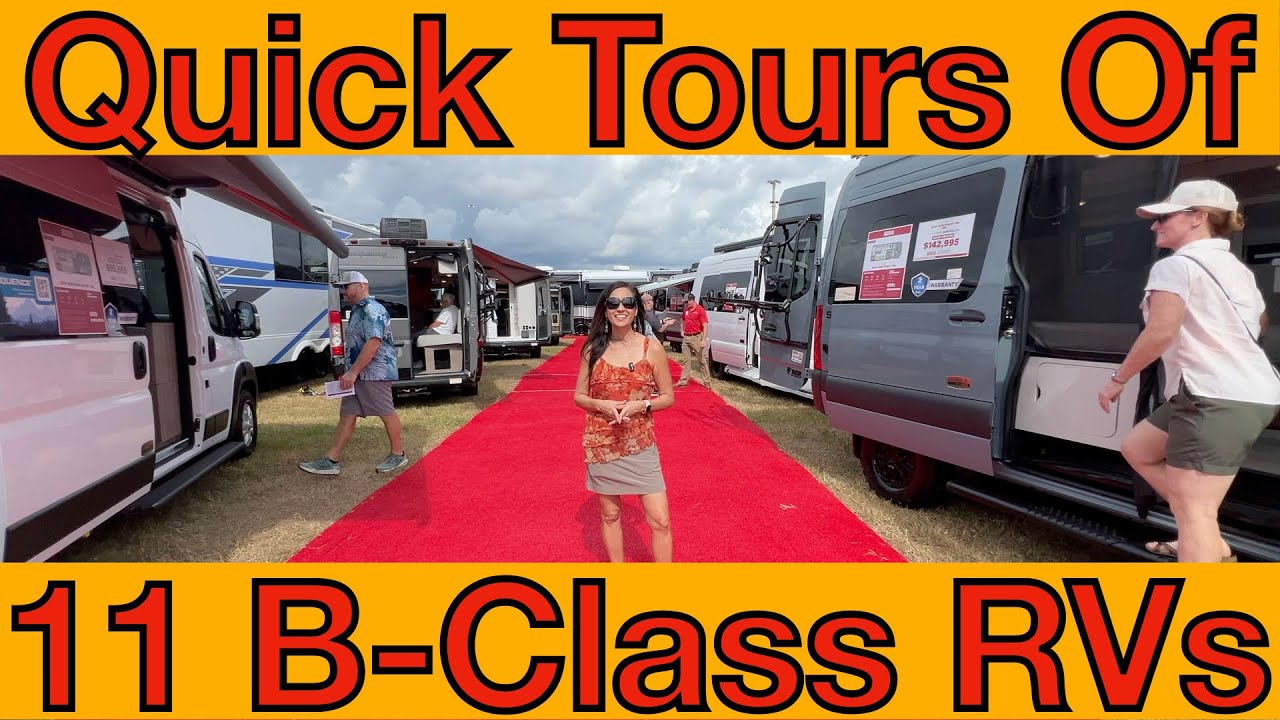 Adventure Awaits! Quick Tours of 11 New B-Class RVs at the Tampa RV Show ($88k - $165K)