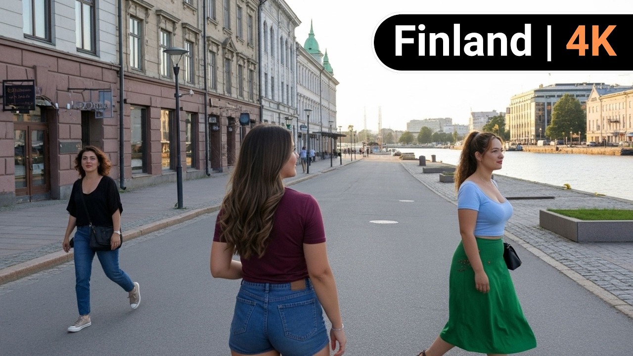 Finland Walking Tour 4K 🇫🇮 | Beautiful Nordic Streets & Real City Life